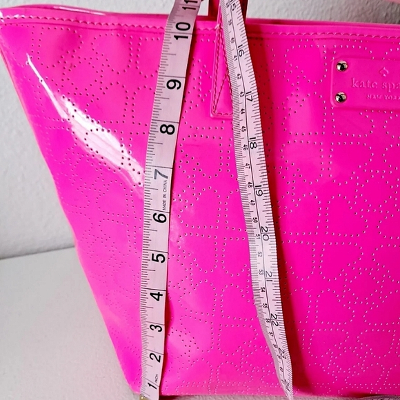 LIKE NEW! *Vintage* kate spade, Metro Harmony Spade, Tote Bag- Neon Pink. - Picture 6 of 8